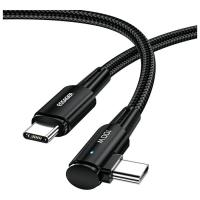 Дата кабель Essager USB-C to USB-C 2.0m 100W 90° corner black Фото