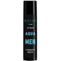 Бальзам для губ Mayur Aqua For Men Для чоловіків 5 г Фото