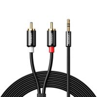 Кабель мультимедийный Ugreen 3.5mm M to 2xRCA M 3.0m AV116 black Фото