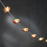 Гірлянда Luca Lighting Сніговик, струна, 1,3 м, класична біла, 10 LED 2AA Фото