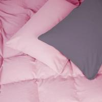 Постельное белье MirSon 001-008 Ash grey/Pink Фланель 2x143x210 Семейный Фото