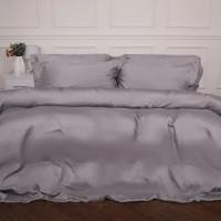 Постельное белье MirSon Tencel №06 Gray 175х210 двуспальный Фото