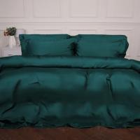 Постельное белье MirSon Tencel №07 Emerald 200x220 Евро Фото