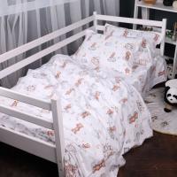 Постельное белье MirSon 010 Teddy ballons Фланель 143х210 полуторный Фото