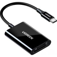 Считыватель флеш-карт Ugreen USB-C 3.1 to TF/SD CM265 Black Фото