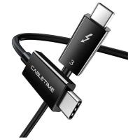 Дата кабель Cabletime USB-C to USB-C 0.5m Thunderbolt 3 100W (20V/5A) 5K Фото
