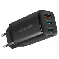 Зарядний пристрій AXAGON 1xUSB + 2xUSB-C 65W QC4+ PD3.0 PPS black Фото