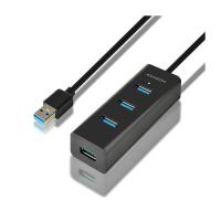 Концентратор AXAGON USB 3.1 to 4xUSB 3.0 1.2m + cable USB to Micro 5P Фото