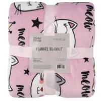 Плед Ardesto Flannel 100% полиэстер, котики 160х200 см Фото