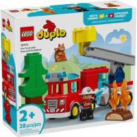 Конструктор LEGO DUPLO Town Пожарная машина со шлангом и пожарным Фото