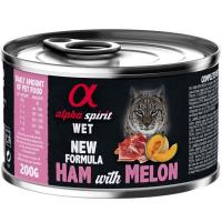 Консерви для котів Alpha Spirit Ham With Melon for Adult Cat 200 г Фото