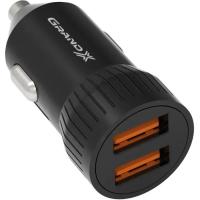 Зарядний пристрій Grand-X 1xUSB 2.4A car adapter black Фото