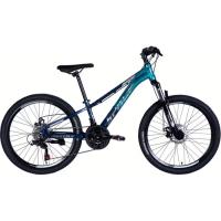 Велосипед Space 24" PHAETON DD FR рама-11" AL 2026 синьо-бірюзовий Фото
