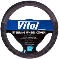 Чехол на руль VITOL M чорн. Фото