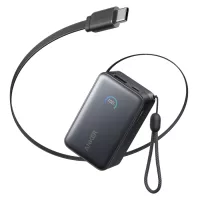 Батарея універсальна Anker 10000mAh Nano 45W Built-In USB-C Cable Black Фото
