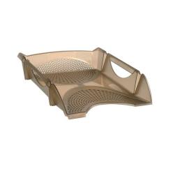 Лоток для бумаг Koh-i-Noor horizontal, transparent brown Фото