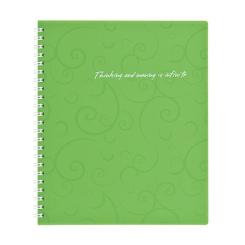 Блокнот Buromax spiral side, В5, 80sheets, Barocco, square, green Фото