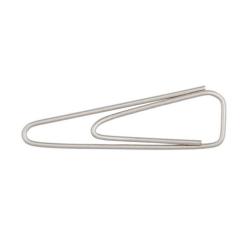 Скрепки канцелярские Buromax 31мм, nickel-plated, 100шт Фото