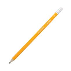 Карандаш графитный Buromax HB, with eraser, yellow, tube, JOBMAX Фото