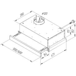 Вытяжка кухонная Pyramida TL 50 SLIM BL Фото 11