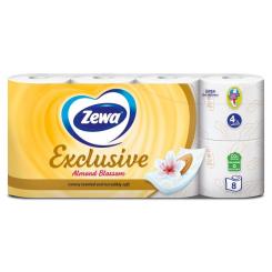 Туалетная бумага Zewa Exclusive Миндальное молочко 4 слоя 8 рулонов Фото 1