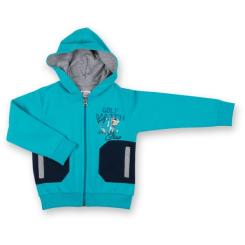 Спортивный костюм детский Breeze бирюзовый с собачкой Фото 1