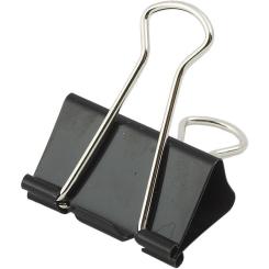 Биндер металлический Buromax 41мм, 12шт, black Фото