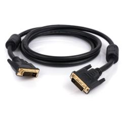 Кабель мультимедийный Vinga DVI M to DVI M 1.8m 24+1pin Фото 1