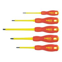 Набор отверток Neo Tools шлицевая (1000 В), набор 5 шт Фото