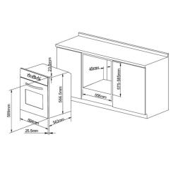 Духовой шкаф Pyramida F 80 EPL GSA Фото 1