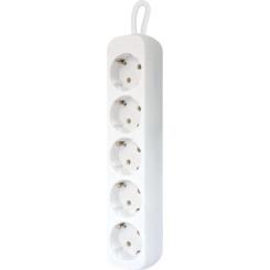 Сетевой удлинитель Defender E518 1.8 m 5 роз white Фото 1