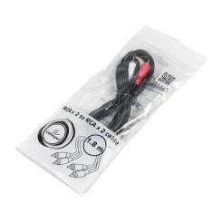 Кабель мультимедийный Cablexpert 2xRCA M to 2xRCA M 1.8m Фото 2