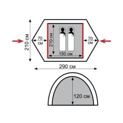 Палатка Tramp Nishe 2 v2 Фото 1