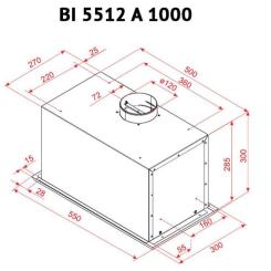 Вытяжка кухонная Perfelli BI 5512 A 1000 I LED Фото 5