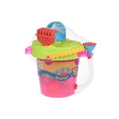 Игрушка для песка Same Toy 6 ед Ведерко розовое Фото 4