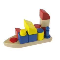 Конструктор Nic cubio деревянный Кораблик Фото 2