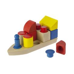 Конструктор Nic cubio деревянный Кораблик Фото 3