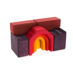 Конструктор Nic деревянный Все в замке синий Фото 5