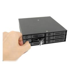 Бэкплейн Chieftec 1x5.25"/6x2.5" Hot-Swap Metal Фото 7