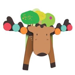 Развивающая игрушка Oribel Настенная Лось Гуфи Фото