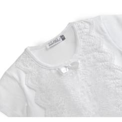 Кофта детская Matilda с кружевом с коротким рукавом Фото 1