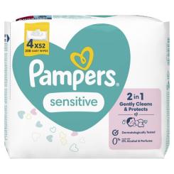 Детские влажные салфетки Pampers Sens 4x52 Фото 1