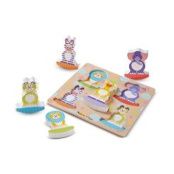 Развивающая игрушка Melissa&Doug Формовий пазл Сафарі Фото 1