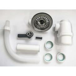 Мойка кухонная Ventolux MONICA (SPACE BLACK) Фото 6