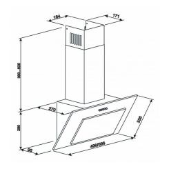 Вытяжка кухонная Eleyus VERTICAL 700 60 WH Фото 7