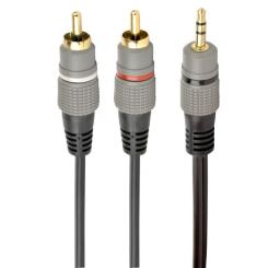 Кабель мультимедийный Cablexpert 3.5mm M to 2xRCA M 2.5m Фото