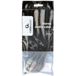 Кабель мультимедийный Cablexpert 3.5mm M to 2xRCA M 2.5m Фото 1