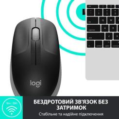 Мышка Logitech M190 Mid Grey Фото 2