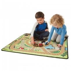 Детский коврик Melissa&Doug Железная дорога с паровозиками Фото 2