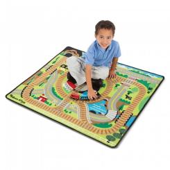Детский коврик Melissa&Doug Железная дорога с паровозиками Фото 3